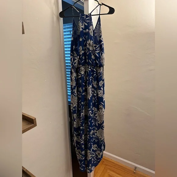 Along the Waterway Blue Floral Print Midi Dress - Picture 5 of 7